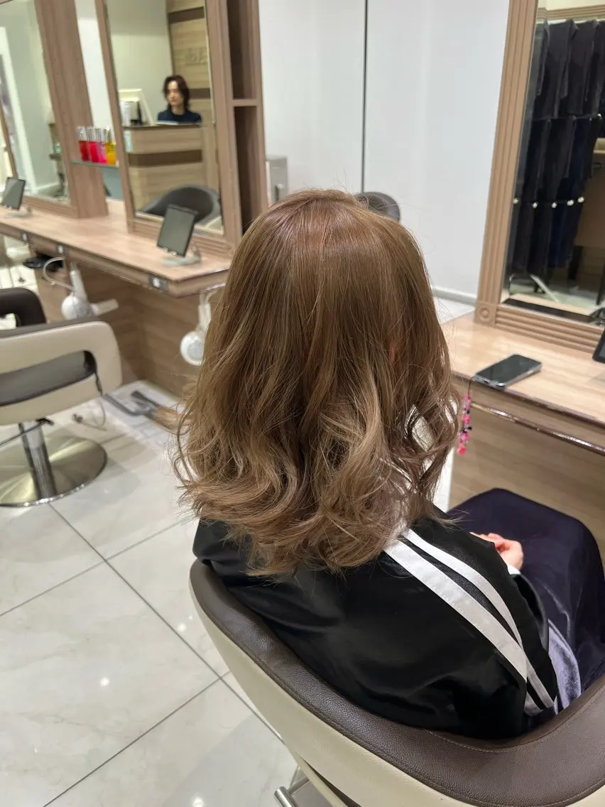 カラー ヘアカラー トリートメント ✨髪質改善カラー 佐藤怜央✨のヘアスタイル