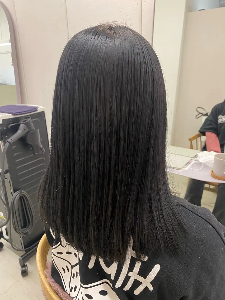 ミディアム カット ヘアカラー トリートメント 🌻花屋併設🌻濱 幸帆のヘアスタイル