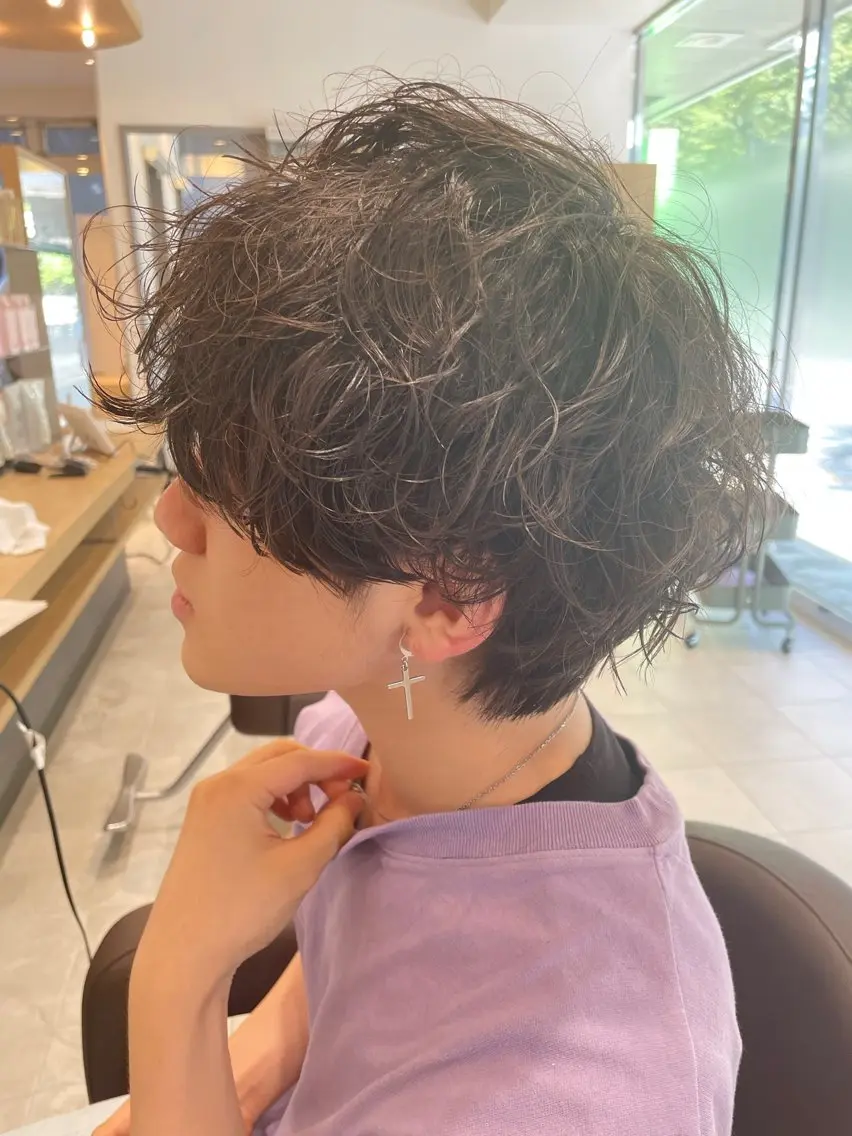 パーマ メンズ メンズパーマ メンズパーマ特化🏅 中村 凌のヘアスタイル
