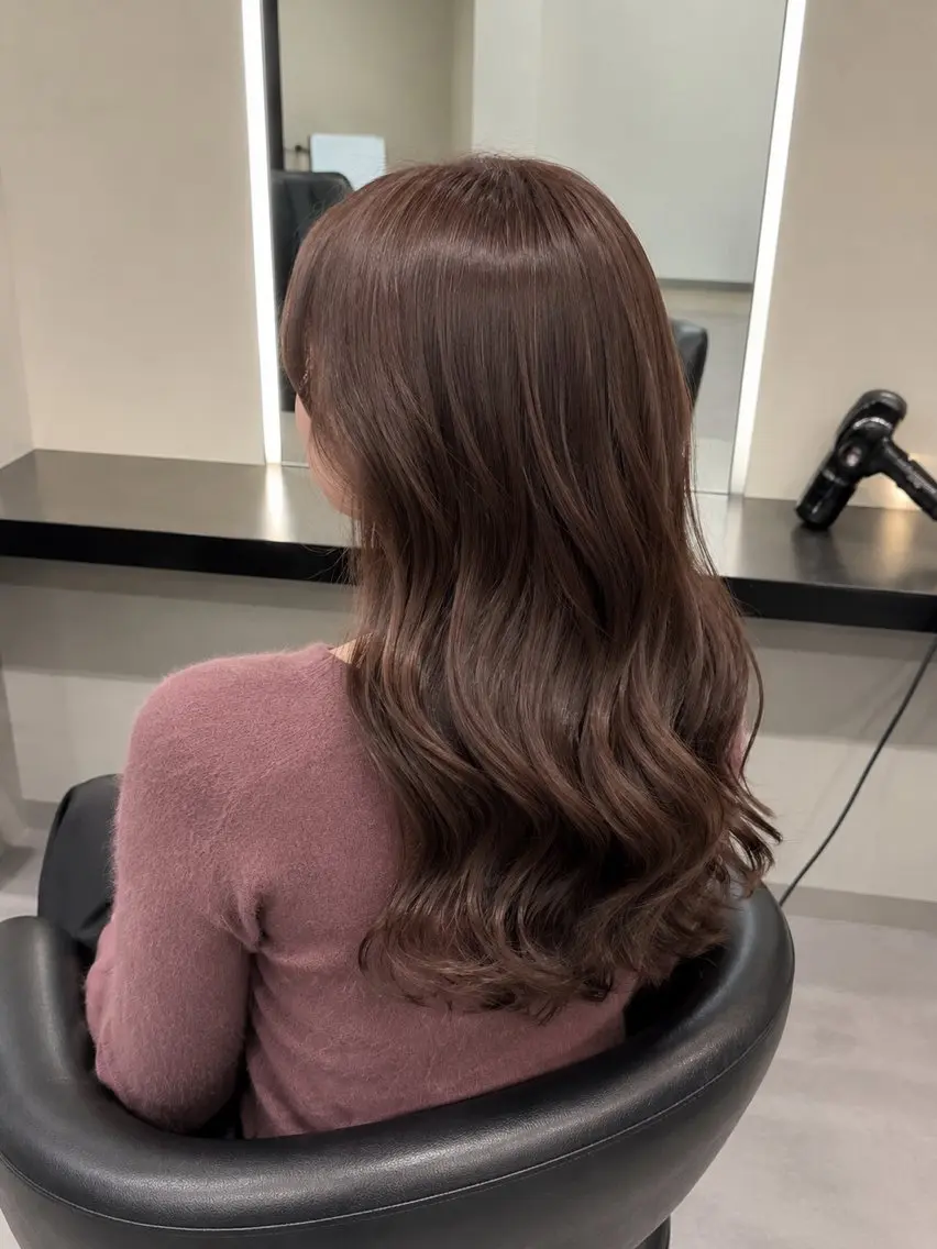 ミディアム カラー ブラウンカラー トリートメント 🌈ウルトワ水素 髪質改善naru🌈のヘアスタイル