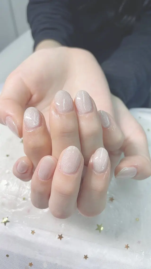 ネイル キラキラネイル 韓国ネイル ネイルチップ ワンホンネイル Anela Nail Studioのネイルデザイン