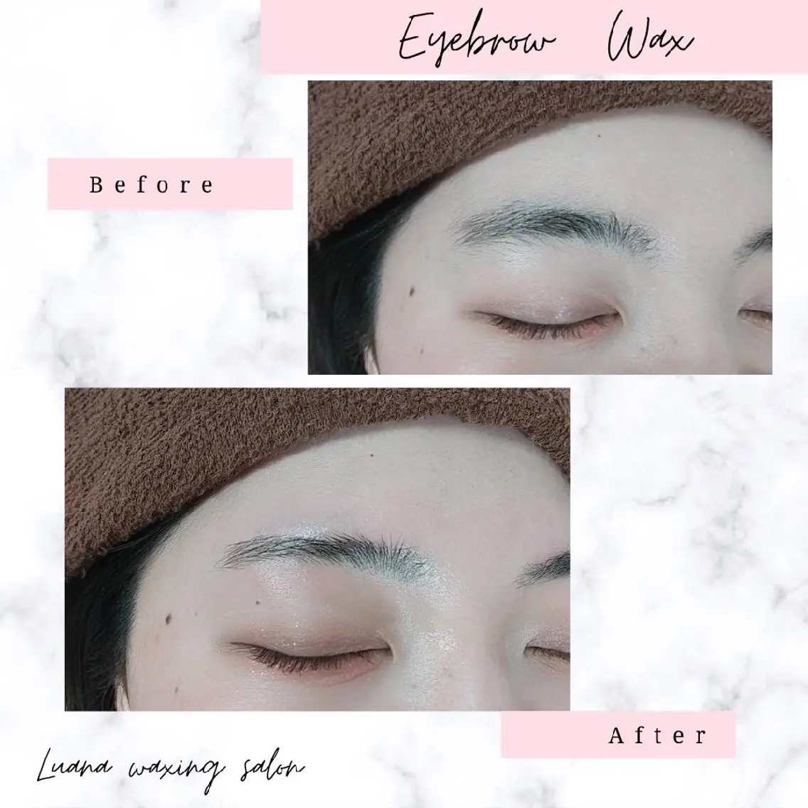 アイブロウ 眉毛ワックス脱毛 Luana wax 🐚根本のエステ・リラクイメージ