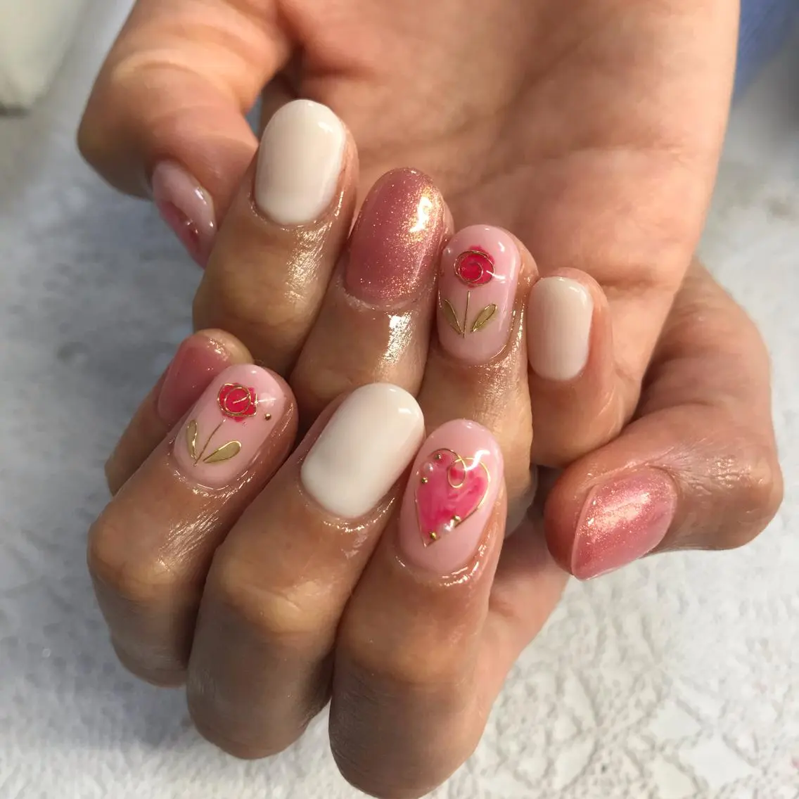 ネイル ハンドネイル フットネイル 菊地 里沙のネイルデザイン
