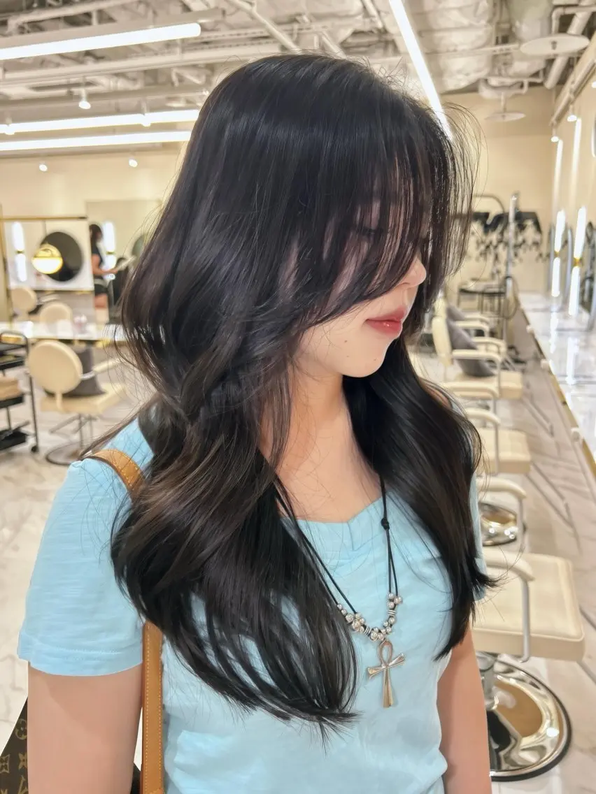 ロング カット hiyori🎀 トレンドレイヤーのヘアスタイル