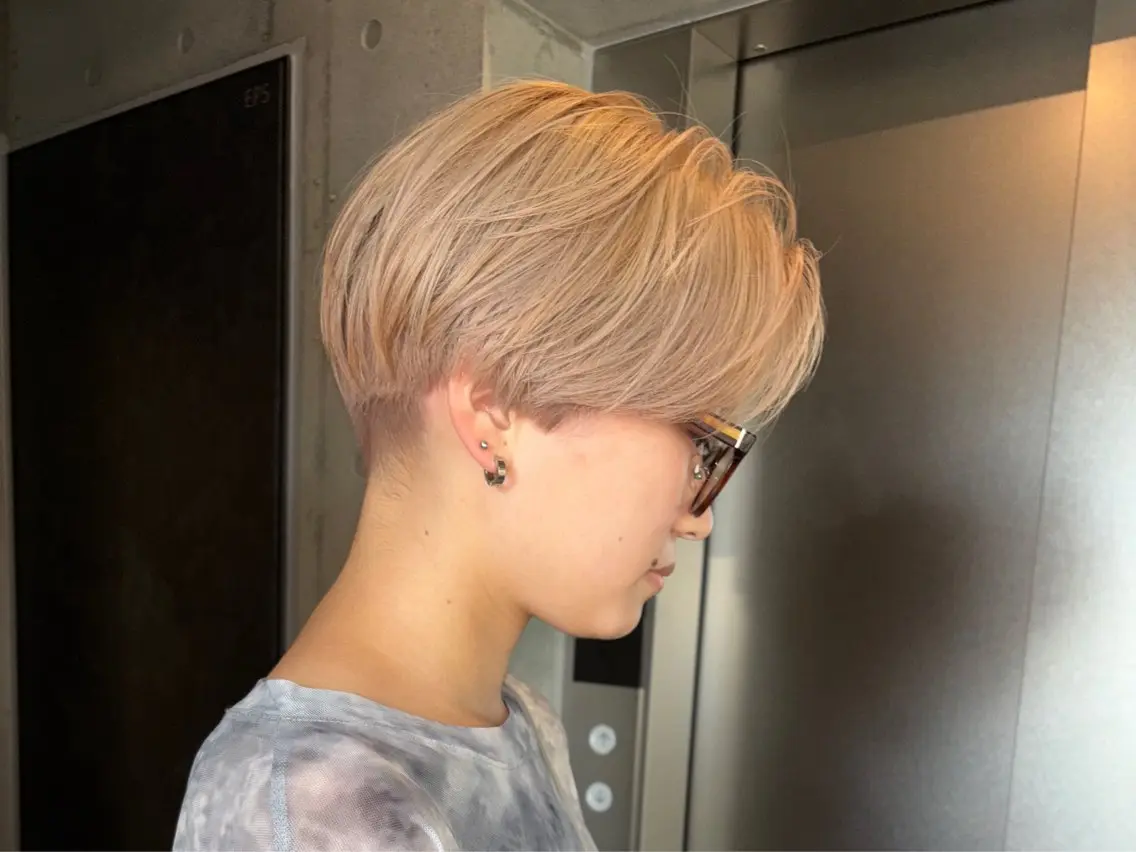 ショート カラー カット ヘアカラー トリートメント 朝が楽になるパーマ /ミリヤのヘアスタイル