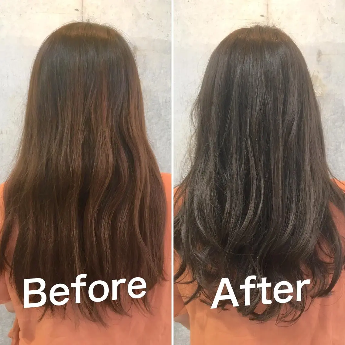 カラー アディクシーカラー オレンジ カット ヘアカラー トリートメント 佐瀬竜矢PRIMAL /portのヘアスタイル