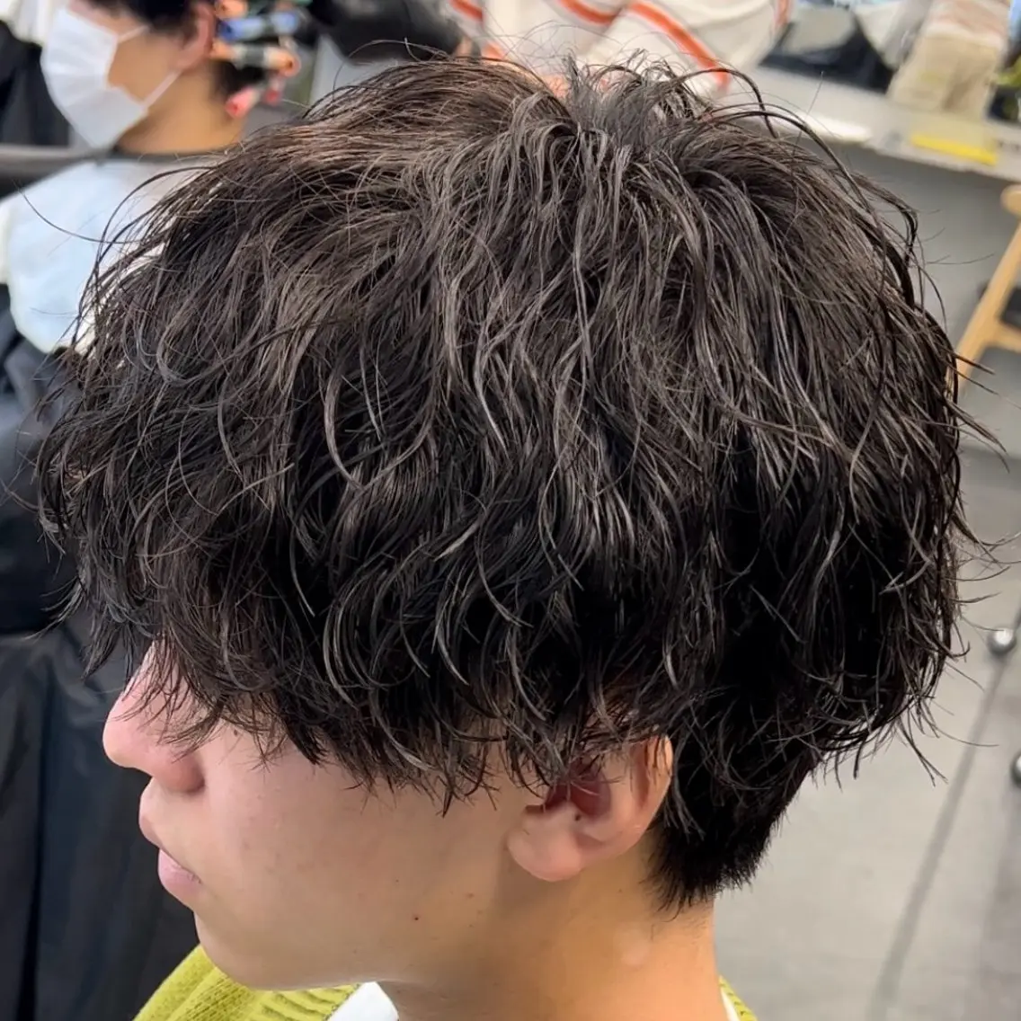 ミディアム パーマ ヘアアレンジ メンズ fifth 石川 凪のヘアスタイル