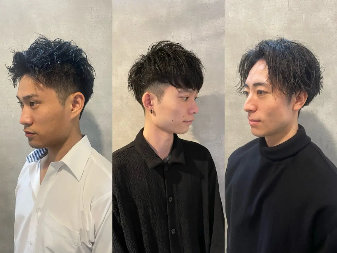 ショート メンズ カット ヘアセット 心斎橋/メンズ /ルレイル/地形真希のヘアスタイル