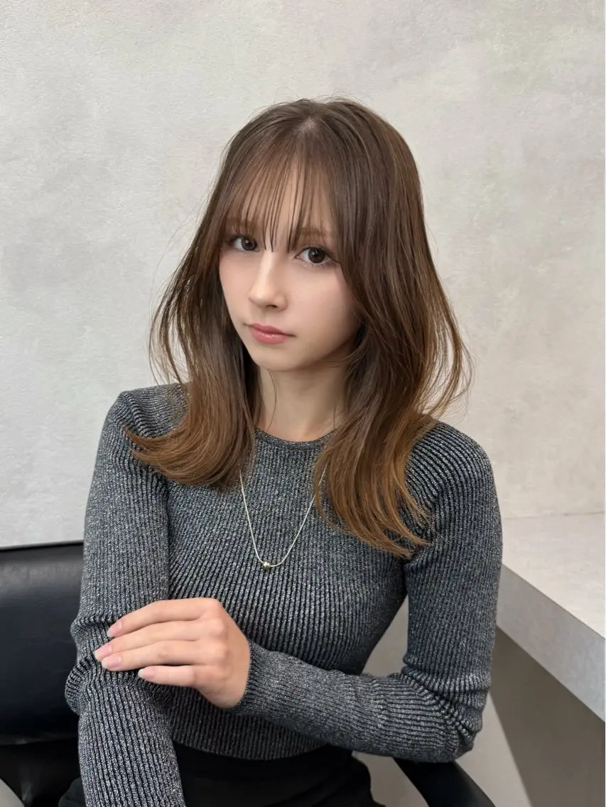 セミロング ✨レイヤー・ブリーチ なしダブル特化✨のヘアスタイル
