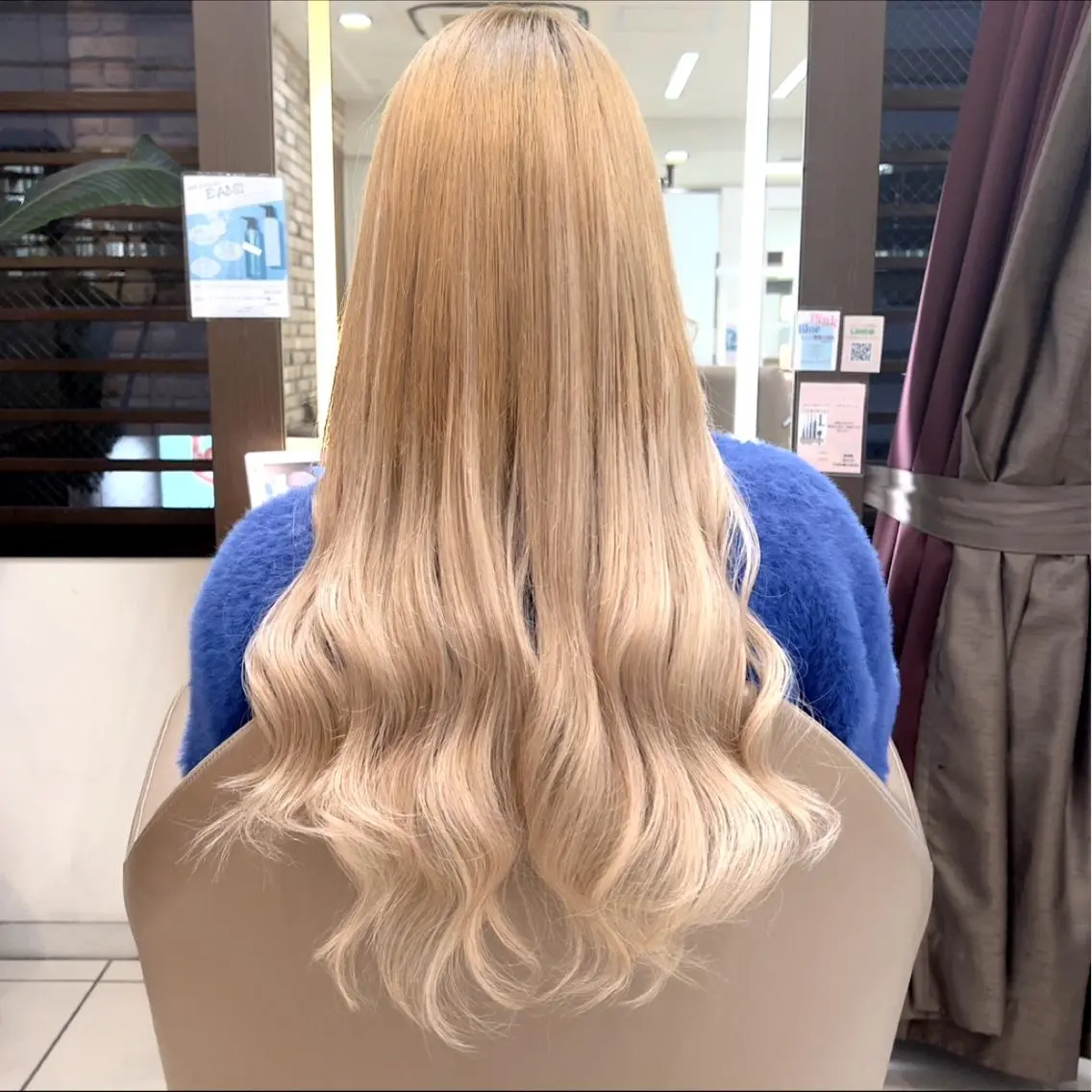 ロング カラー メンズ特化シャドウパ ーマラウンドマッシュのヘアスタイル