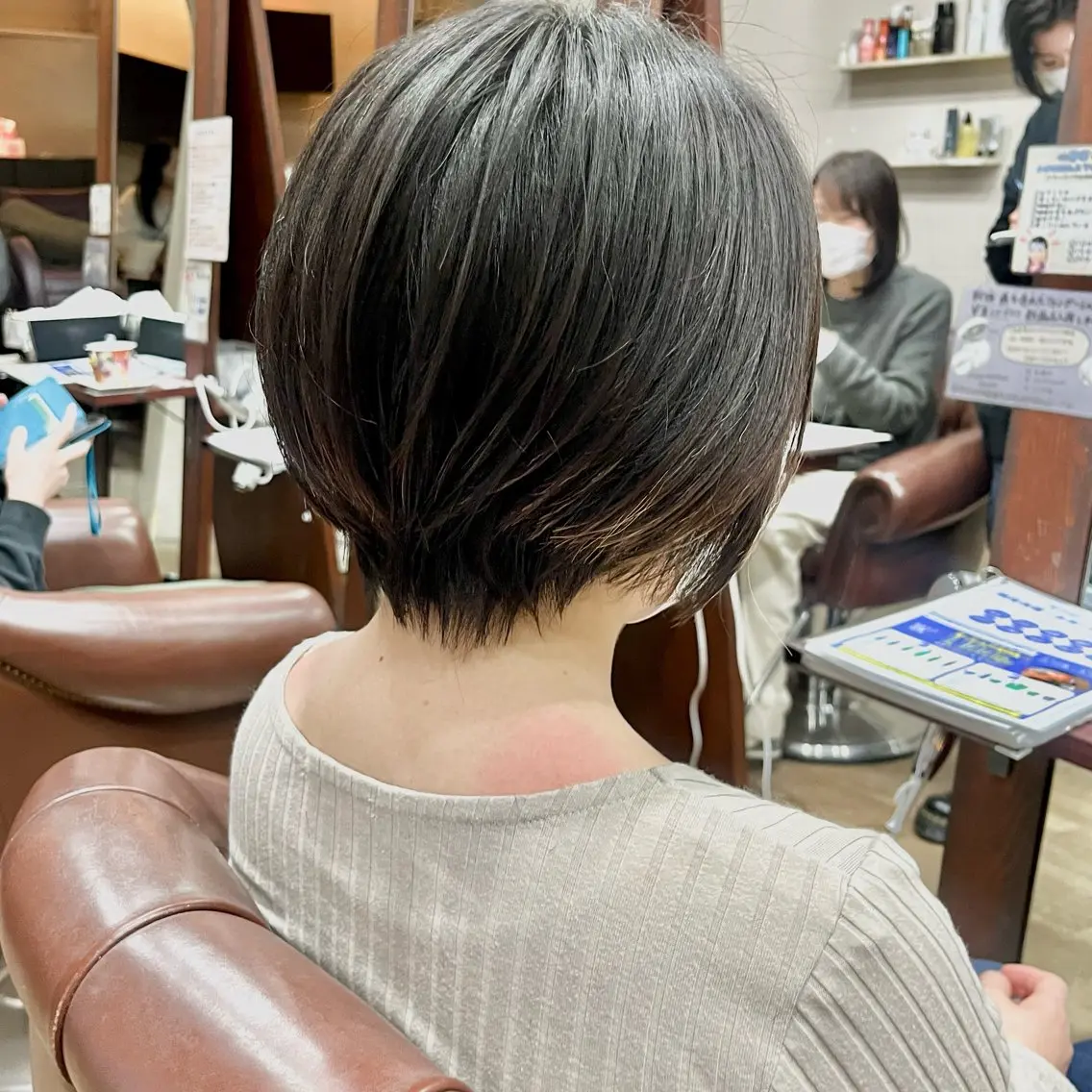 ショート ミセス ショートヘア 白髪ぼかし/ショート 福原ないとのヘアスタイル
