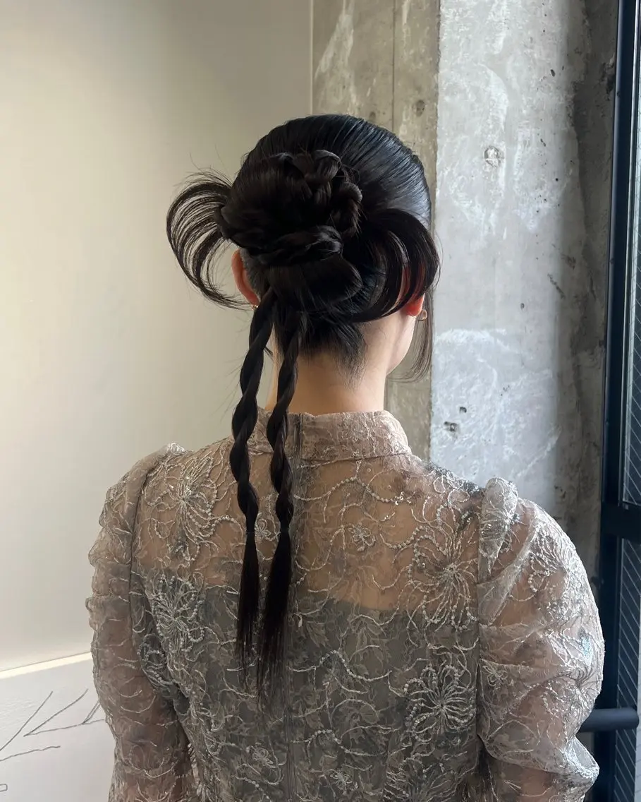 ヘアアレンジ ヘアセット 【NEWI】韓国ヘア 🇰🇷Honokaのヘアスタイル
