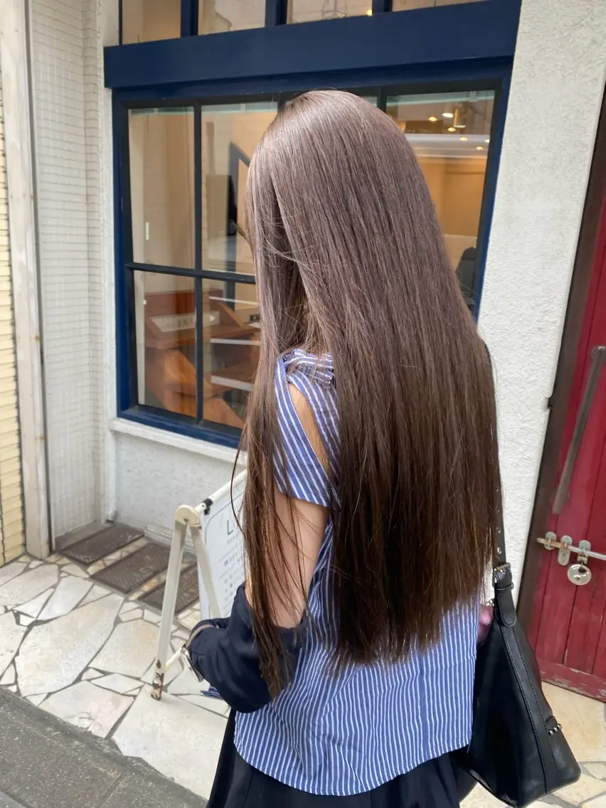 ロング 縮毛矯正 ソノダ リコのヘアスタイル
