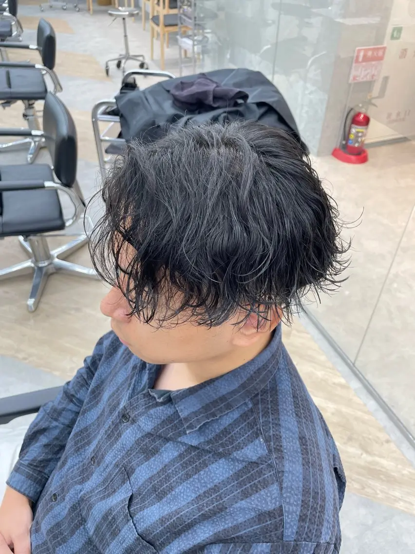 ショート パーマ メンズ SENTA✨メンズ パーマ✨fifth栄のヘアスタイル