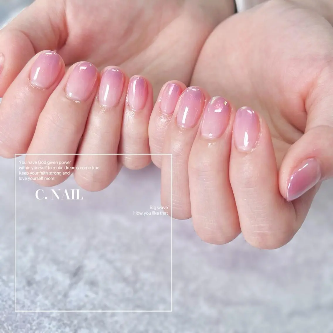 ネイル チークネイル フットネイル フレンチネイル ジェルネイル グラデーション C.Nail &Eyeのネイルデザイン
