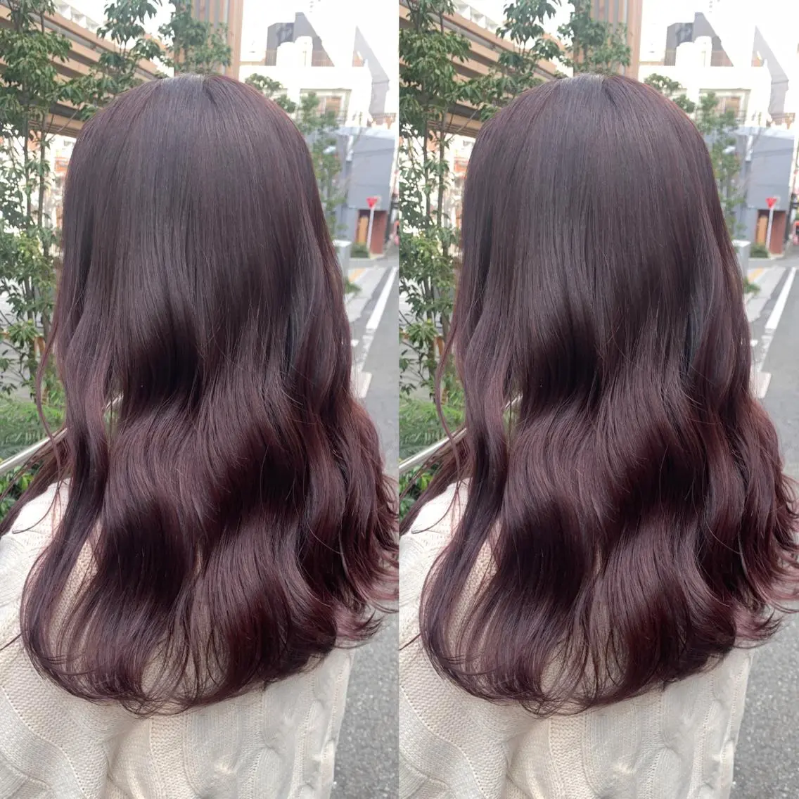ロング カラー ヘアカラー トリートメント leben serikaのヘアスタイル