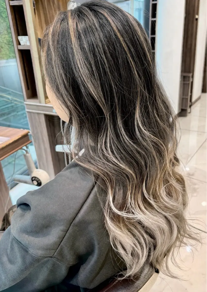 ロング ヘアカラー トリートメント Ash川越店／店長／ 松本　亮二のヘアスタイル