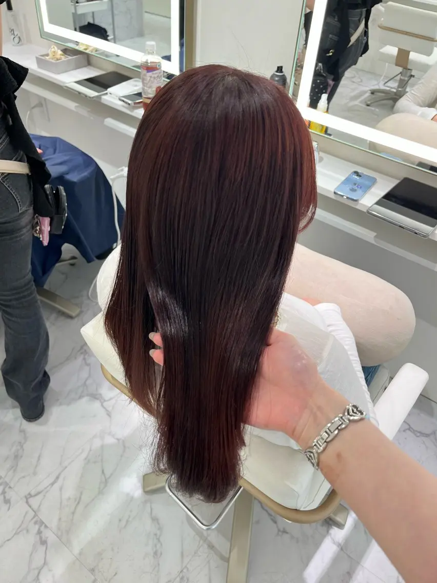 セミロング ヘアカラー ParveMix /石田 佳澄🩶のヘアスタイル