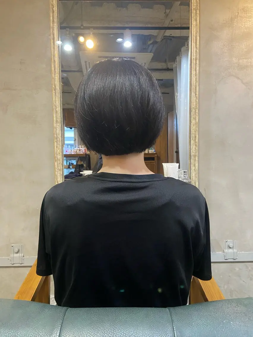 ショート ⭐️縮毛矯正モデル カットモデルKAHOのヘアスタイル
