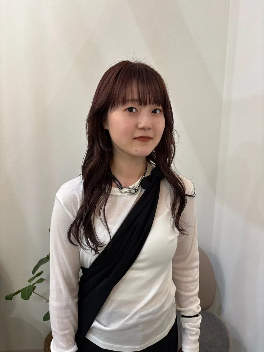セミロング カラー ヘアアレンジ ラフパーマ🤎ベージ ュカラー🤎annaのヘアスタイル
