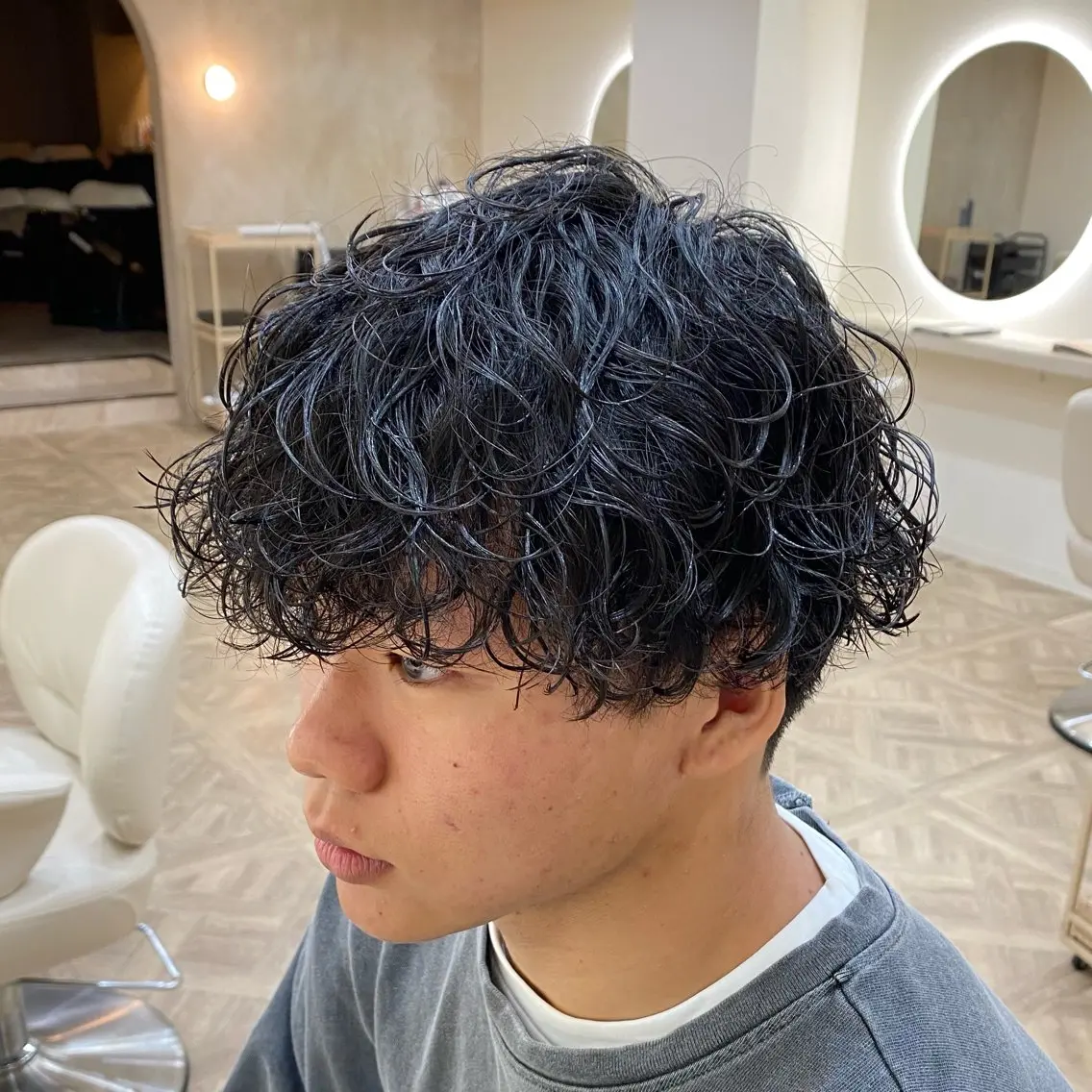 ショート パーマ メンズ 波巻きパーマ カット パーマ 大宮/メンズパーマ /田中智のヘアスタイル