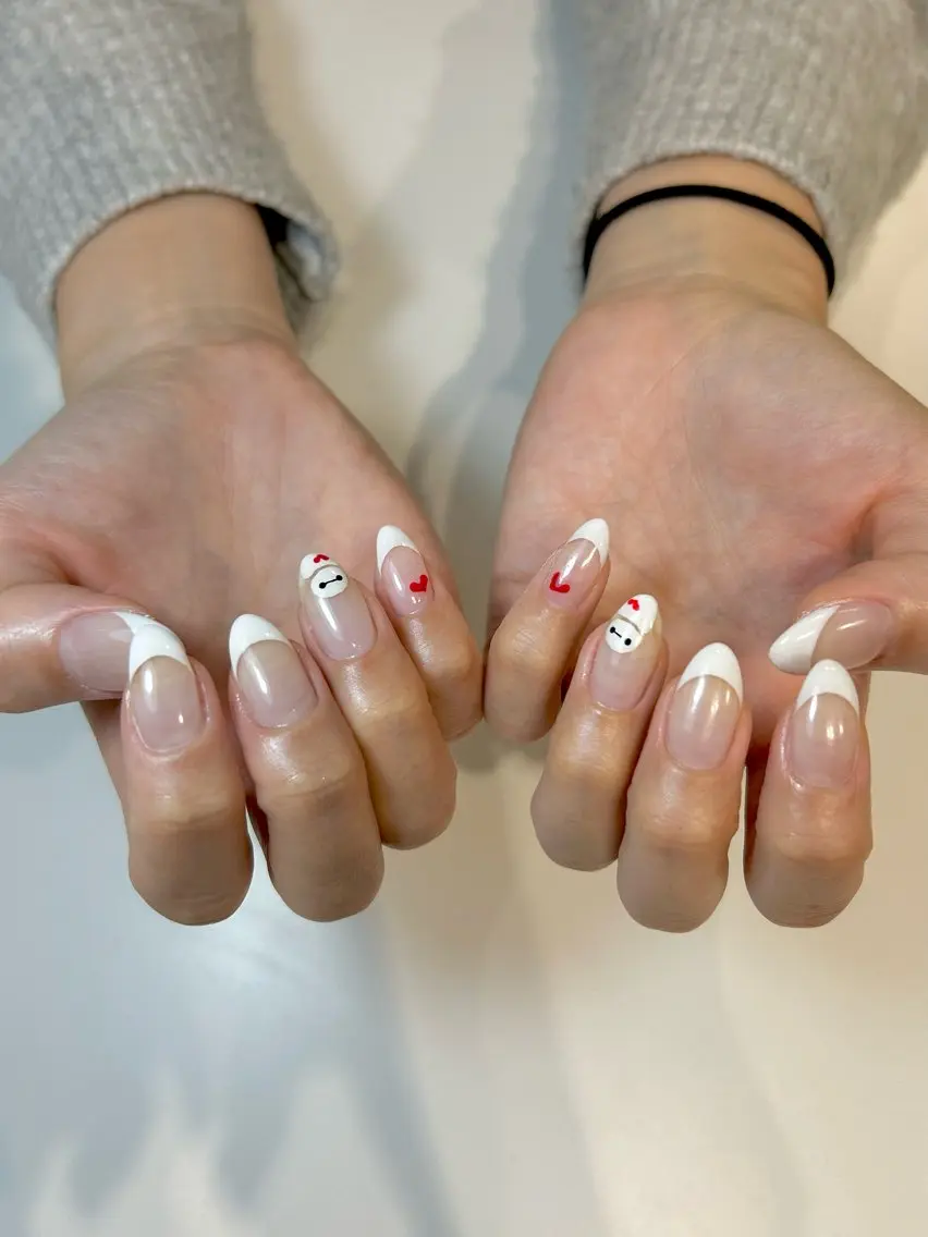 ネイル アートネイル フレンチネイル オフィスネイル シンプルネイル ハンドネイル Lily nailのネイルデザイン