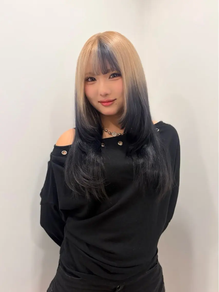 ロング ヘアカラー トリートメント 羽鳥 菜々子のヘアスタイル
