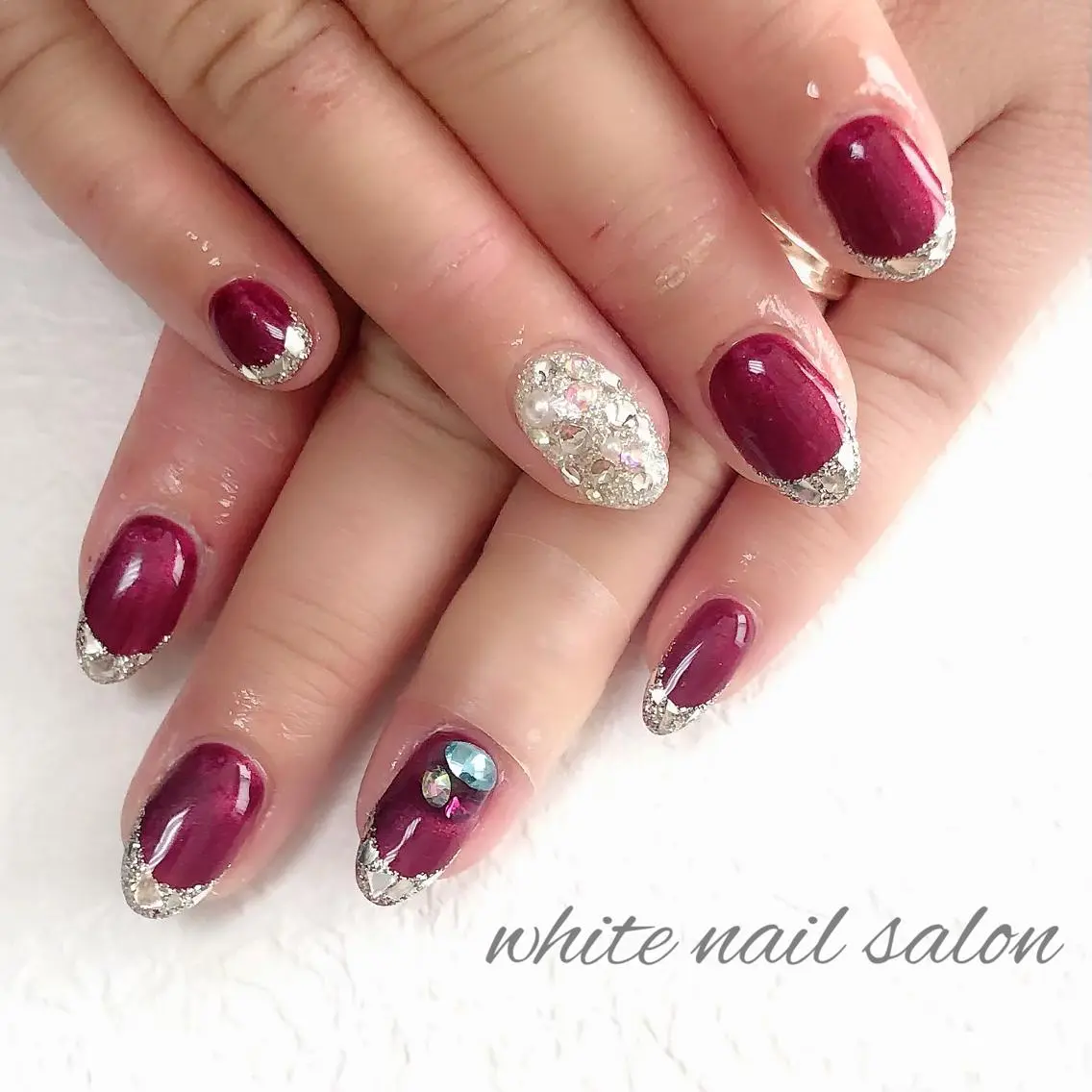 ネイル フットネイル ジェルネイル ハードジェル 持ち込み オフィスネイル ハンドネイル white nail salonのネイルデザイン