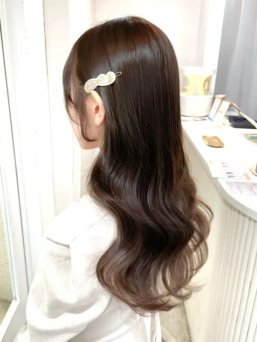 セミロング ケアカラー 🍑韓国girly Saaya🍑🪄のヘアスタイル