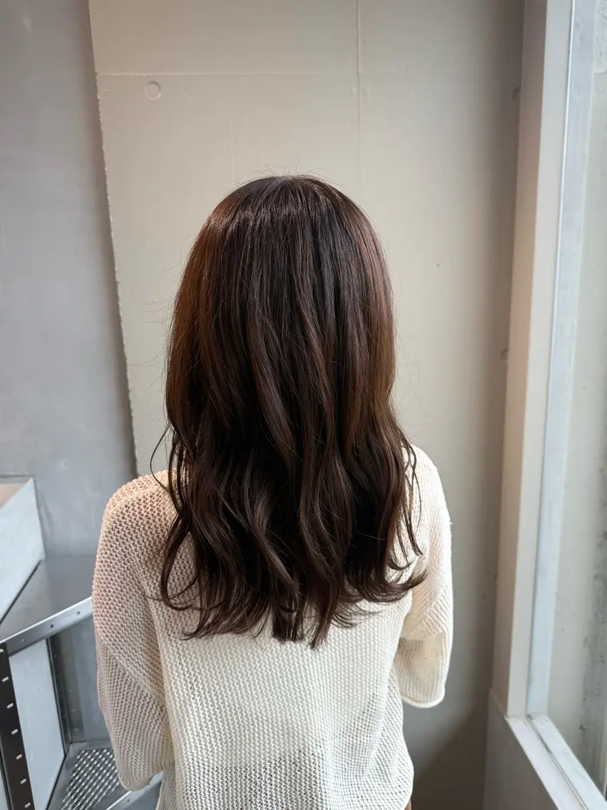 ロング ヘアカラー 安藤 里奈のヘアスタイル