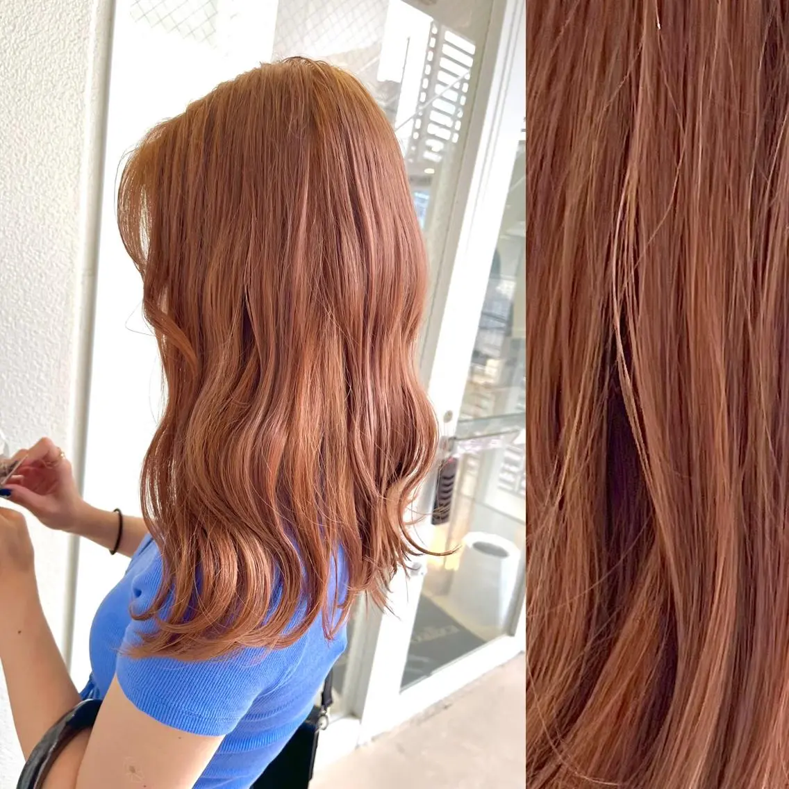 セミロング カラー ベージュカラー ブリーチ ブラウンカラー ケアブリーチ カシス stylist ◎RUKI.のヘアスタイル