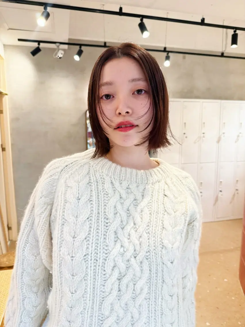 ショート カラー ボブ ❤️アヤカ レイヤーカット❤️のヘアスタイル
