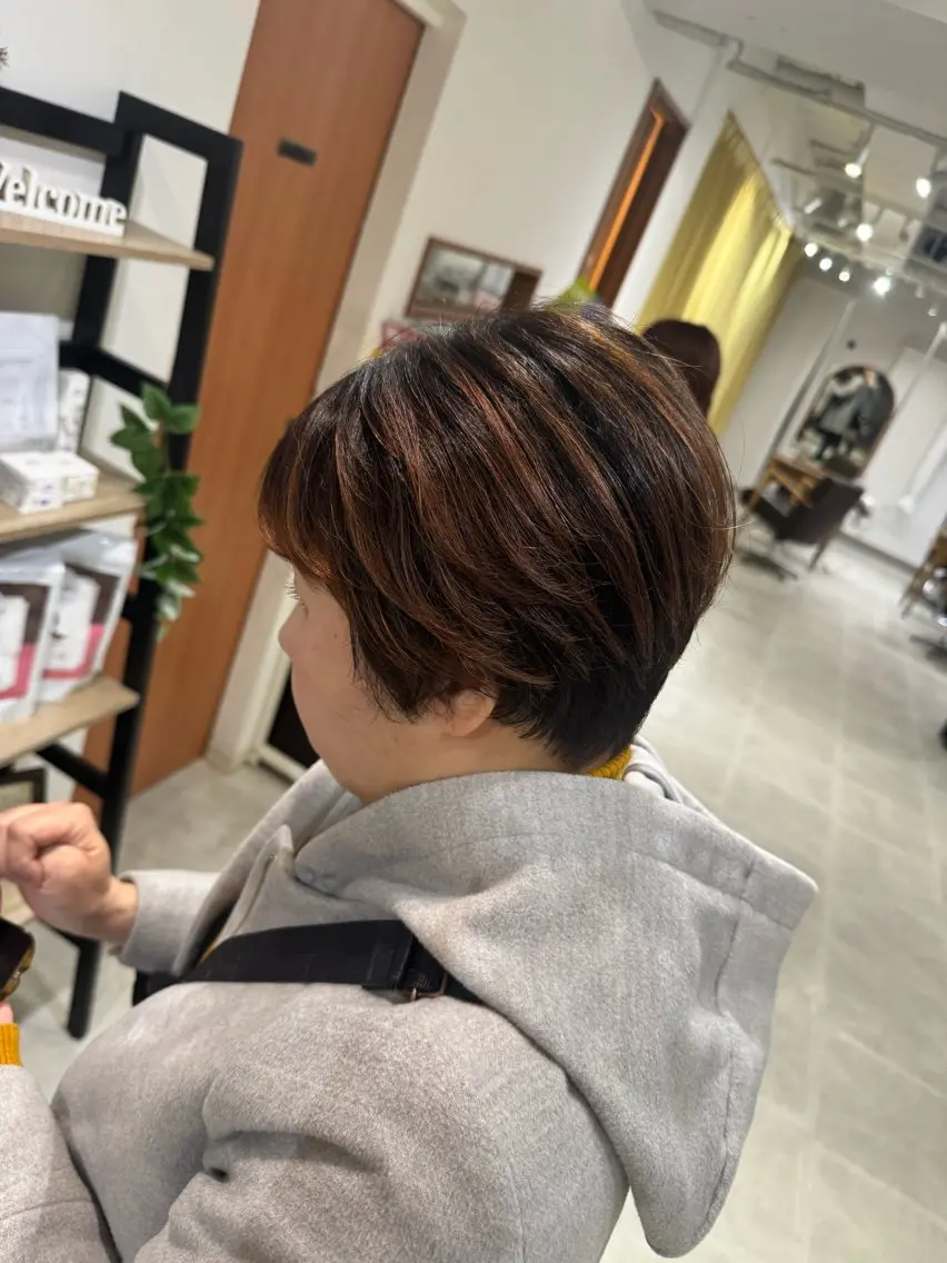 ショート ショートヘア 藤田 紋芽 Jr.stylistのヘアスタイル