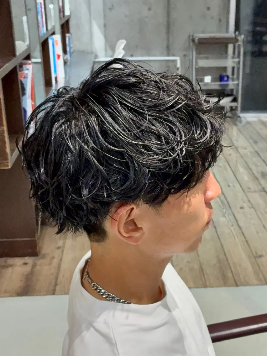 ショート パーマ メンズ カット パーマ fifth/メンズ/ シャドウパーマ/せなのヘアスタイル
