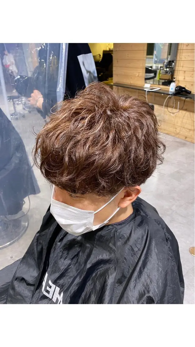 ショート カラー ヘアアレンジ メンズ カット ヘアカラー トリートメント ヘッドスパ ヘアセット ✨【公式】渋谷メンズ サロン BLUCK✨のヘアスタイル