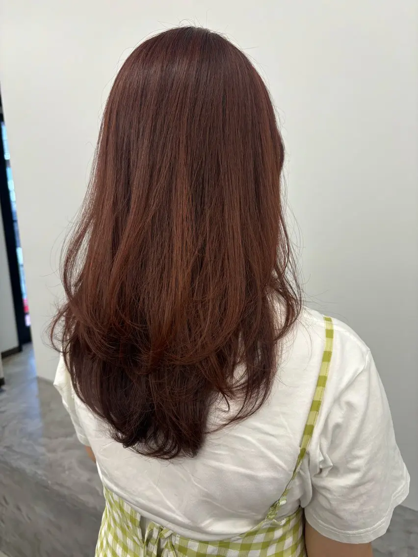 ロング カラー ヘアアレンジ レイヤーカット カット ヘアカラー トリートメント MYRTLE Mifūのヘアスタイル