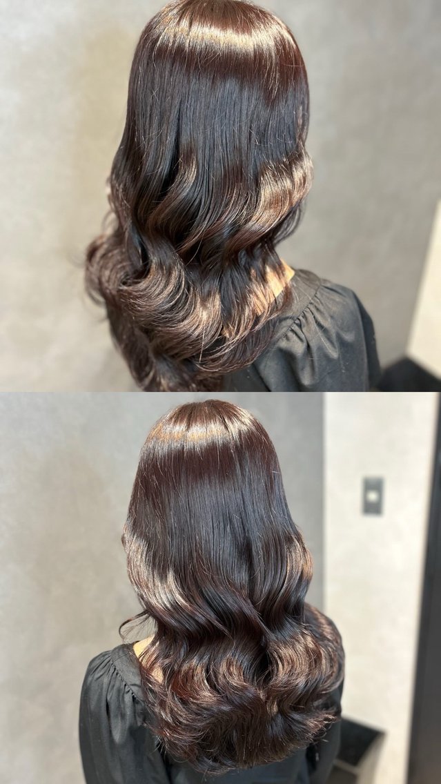 セミロング ヘアカラー MISA カラー / 縮毛矯正のヘアスタイル