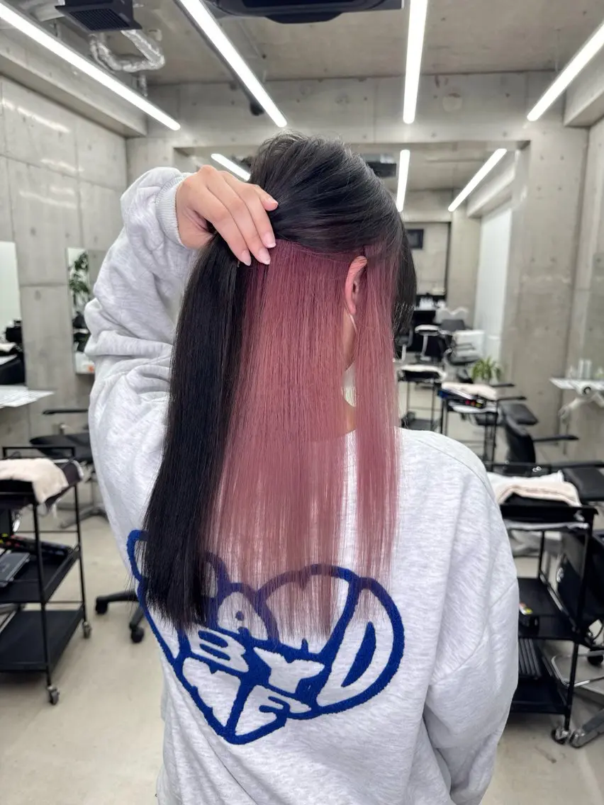 カラー ヘアカラー Asami/名古屋/ ハイトーン/デザインのヘアスタイル