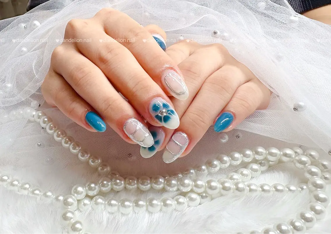 ネイル 持ち込み ワンホンネイル ハンドネイル dandelion nail北千住のネイルデザイン