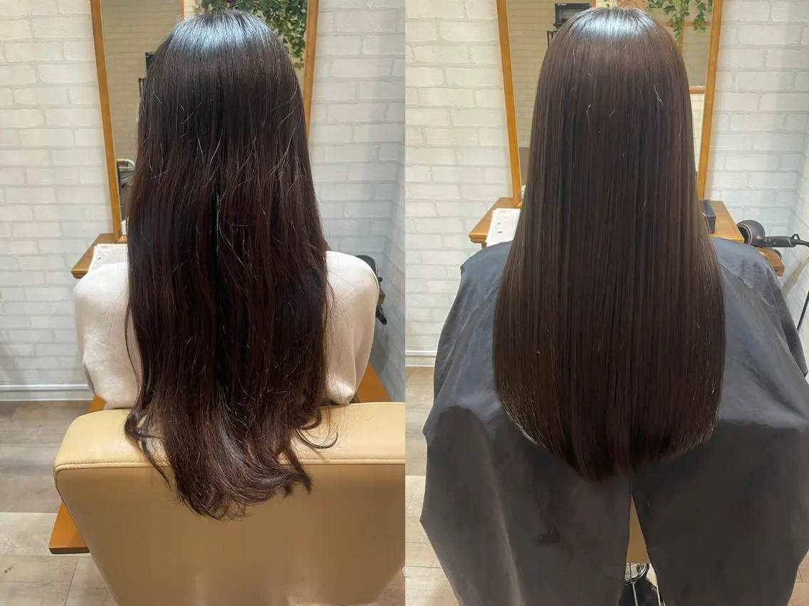 ロング トリートメント 縮毛髪質改善特化 阿部はるかのヘアスタイル