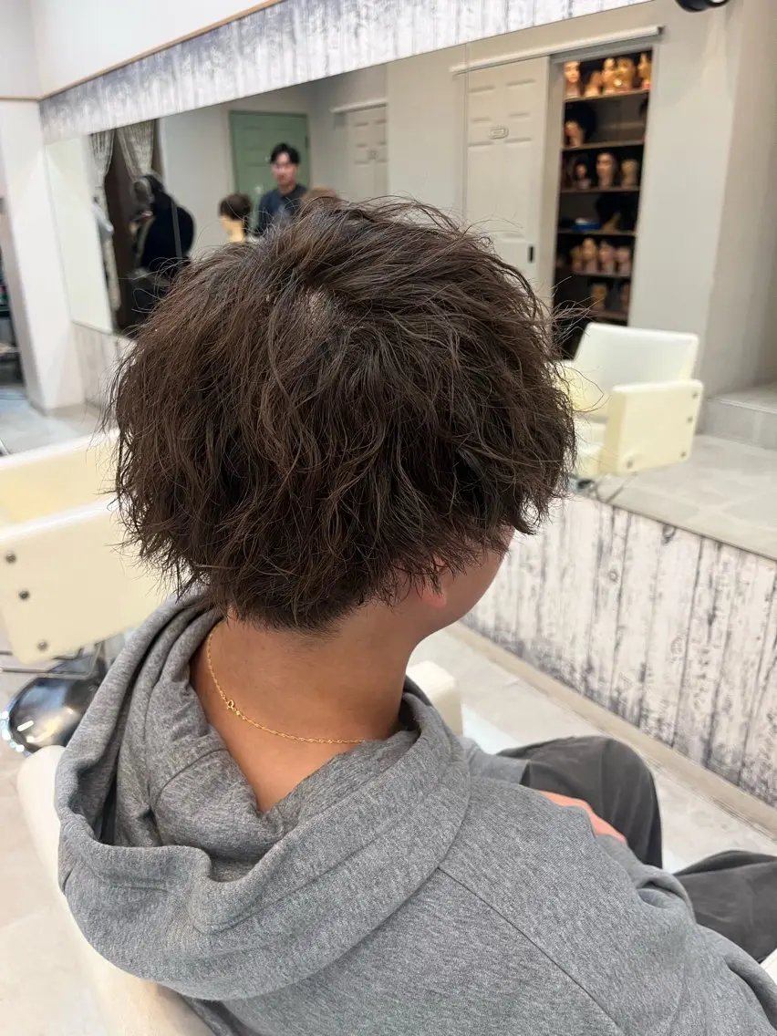 カットパーマ(男性、女性どちらも可能です🌱)の写真