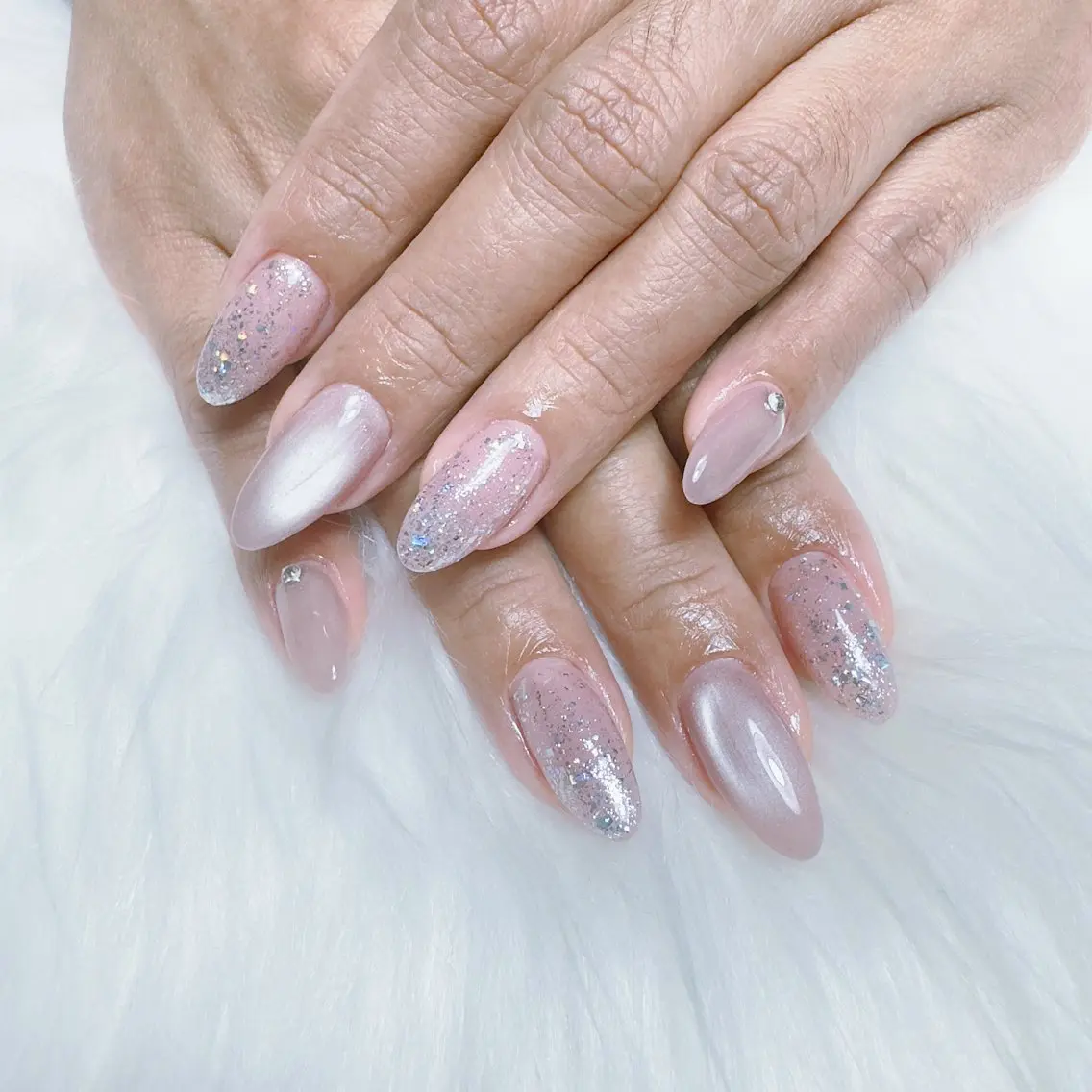 ネイル アートネイル 成人式 ジェルネイル ニュアンスネイル ネイルチップ Kora Nailのネイルデザイン