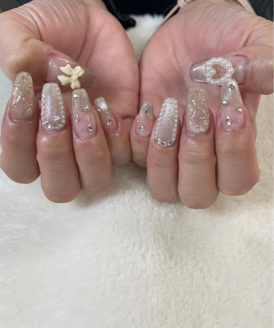 ネイル マグネットネイル ワンホンネイル 心斎橋Salon Epokkuのネイルデザイン