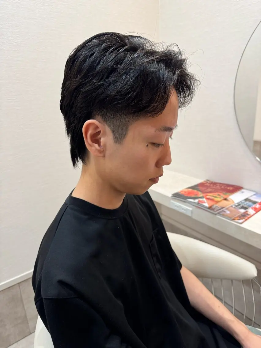ショート パーマ メンズ メンズパーマ ニュアンスパーマ カット パーマ 伴藤 寿男のヘアスタイル