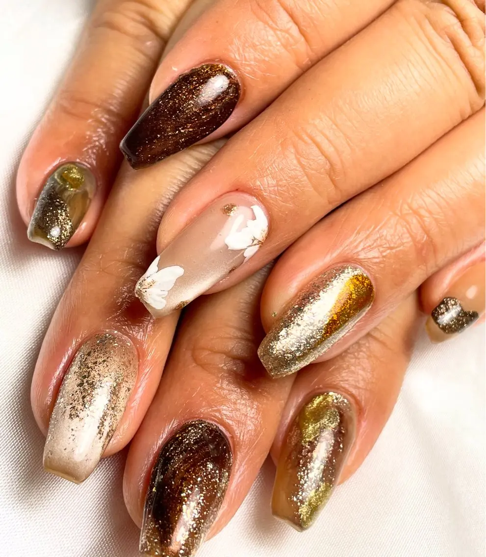 ネイル アートネイル ジェルネイル ミラーネイル ニュアンスネイル Bavardage Nailのネイルデザイン