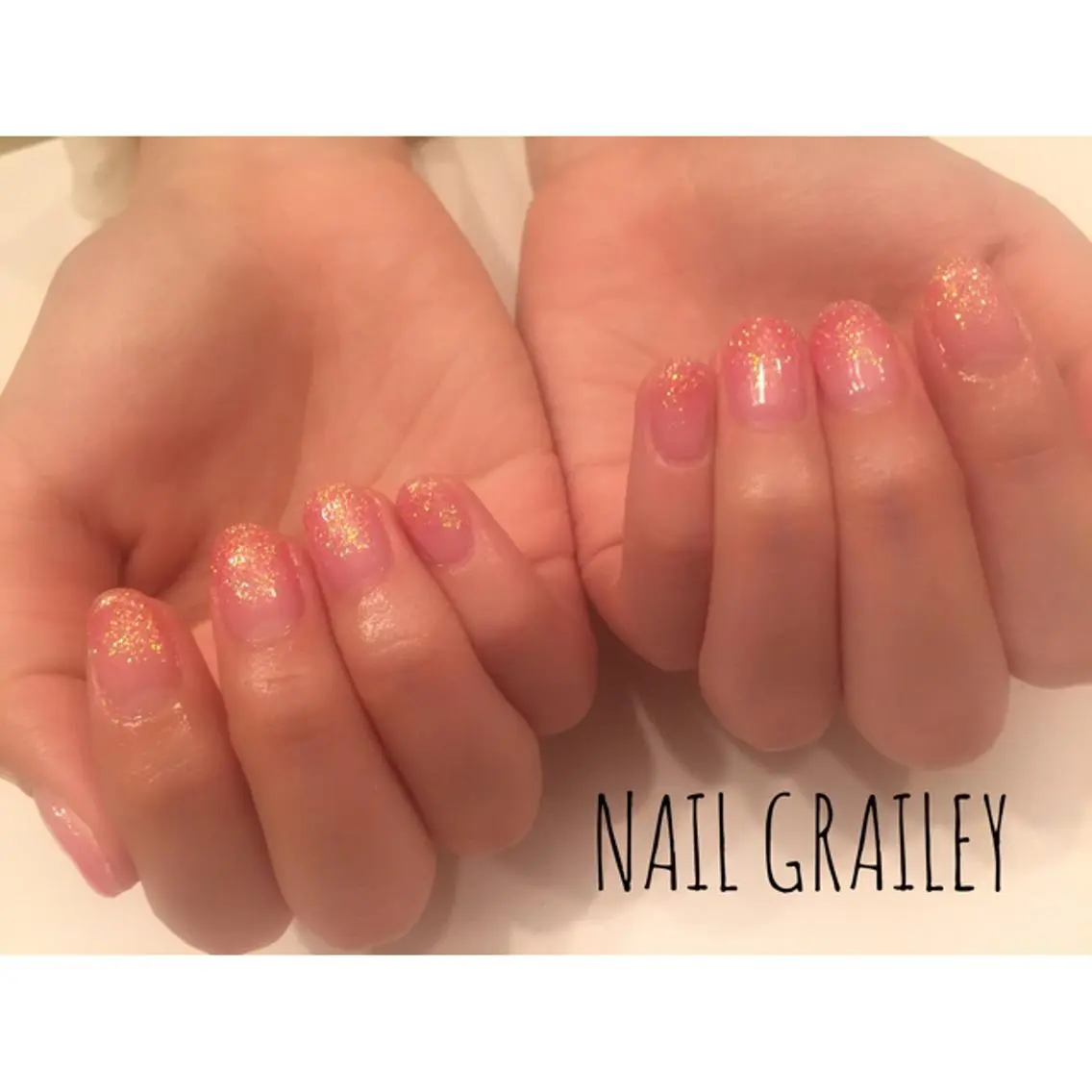ネイル ラメ(グリッター) ラメグラデーション ワンカラーネイル nail makoのネイルデザイン