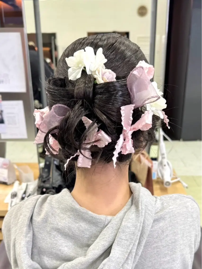ヘアアレンジ レイヤー/nail COCOROのヘアスタイル