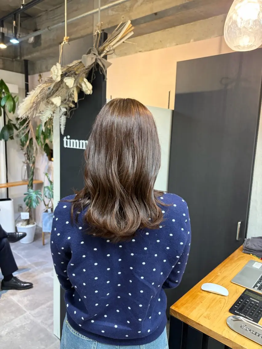 カラー ンジハ えみのヘアスタイル