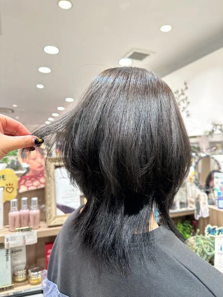 ミディアム ヘアカラー Miyu🦄ash カット/まつげのヘアスタイル