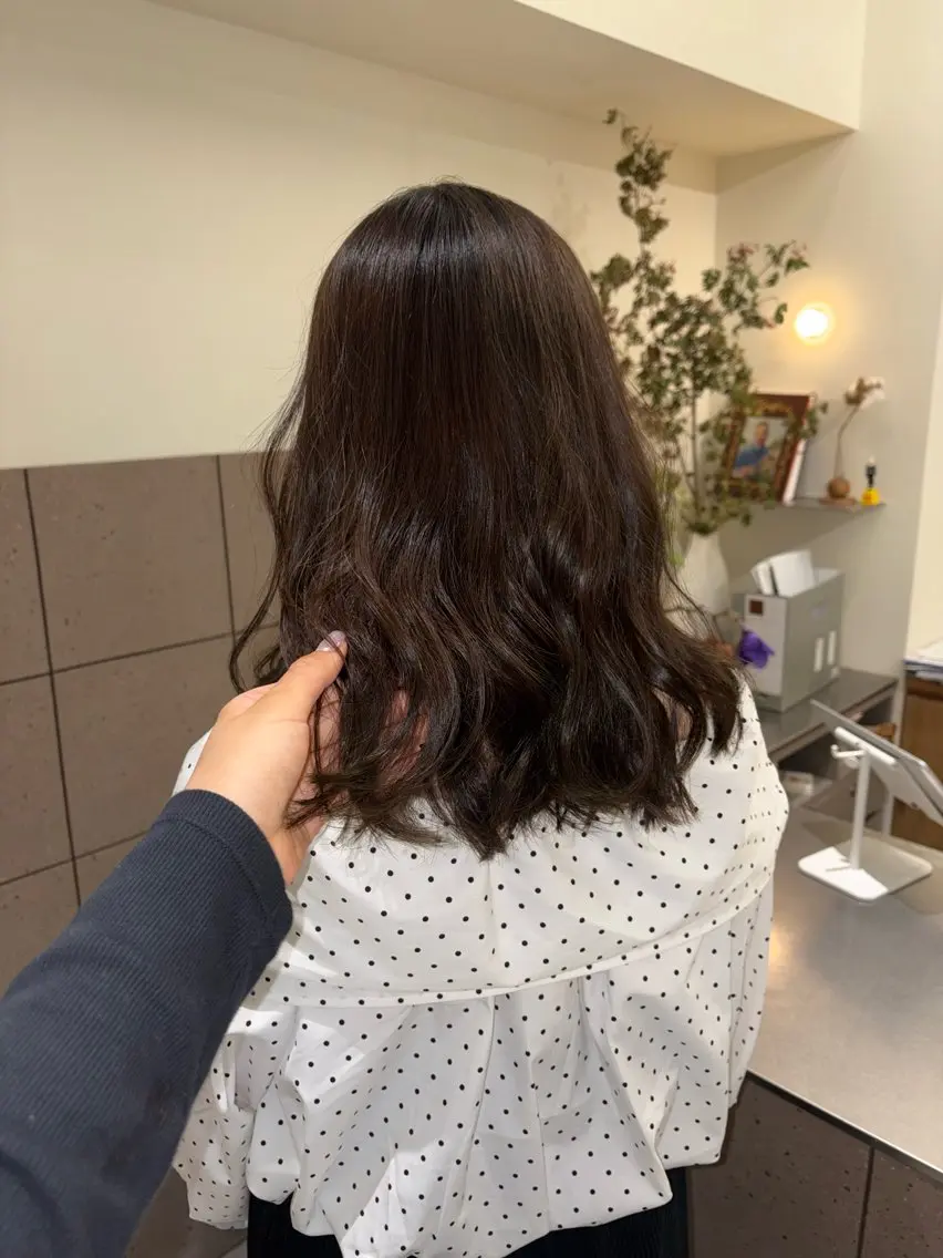 セミロング カット ヘアカラー トリートメント natsuki /HUIのヘアスタイル